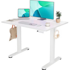 Electric Standing Desk Adjustable Height, 40 X 24 Inches Stand up Desk with Cabl