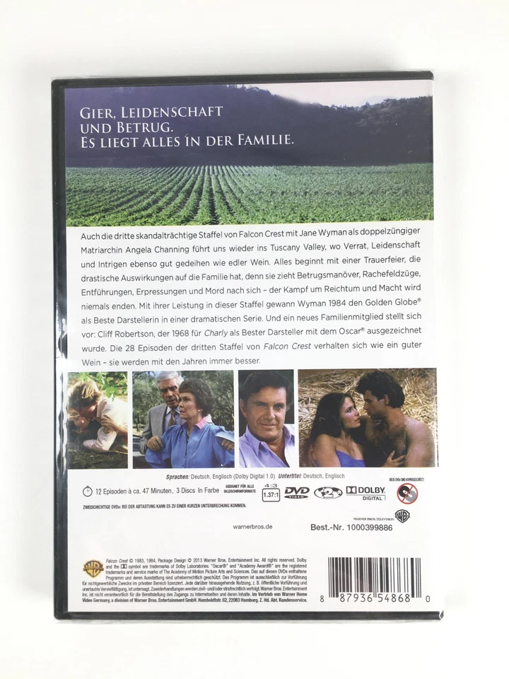 FALCON CREST | Staffel 3 | Teil 2 | DVD | 3 Discs | 3.2 | noch foliert - Bild 2 von 4