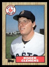 1987 Topps Roger Clemens #340 Boston Red Sox