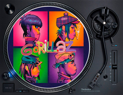 Gorillaz Demon Days Rework Blur Albarn 12'' Turntable DJ Slipmat Vinyl Technics