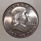 1954 Franklin Silver Half Dollar , Gem BU