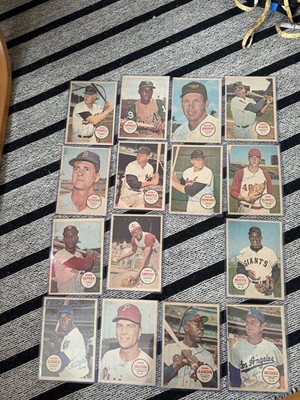 1968 Topps Posters 1-16 Minus Clemente