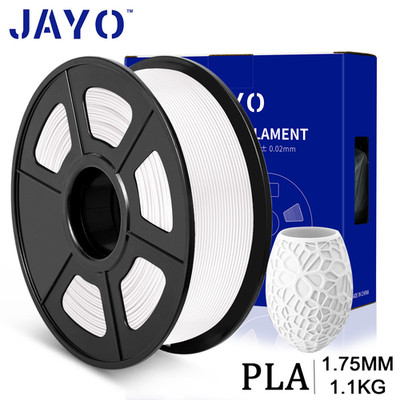 JAYO 3D Drucker Filament PLA Weiß 1.75mm 1.1KG mit Spool PLA White