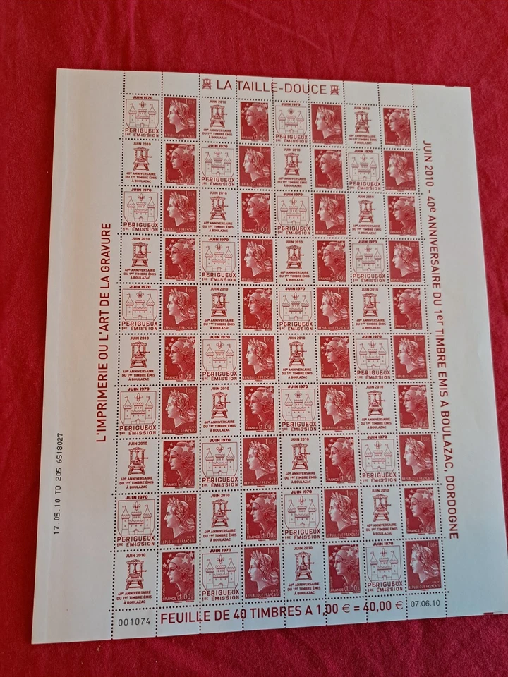 Timbres France Neufs ** BOULAZAC LES 4 FEUILLES COMPLETES N° 4459 AU 4472 - Photo 4/4