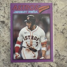 Jeremy Pena 2026 Topps Heritage #283 Light Purple Bordered SP Houston Astros