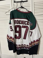 Vintage Phoenix Coyotes Jersey Mens Large White NHL Hockey Starter Roenick 90s