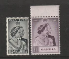 (A451) Gambia - 1948 Silver Wedding Set Un-Mounted Mint