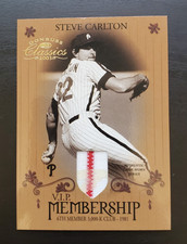 2003 Donruss Classics Steve Carlton V.I.P. Membership GW Patch 77/81 M2 Phillies