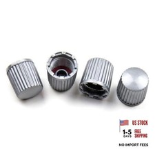 Valve Stem Caps Plastic Car Tire Caps TPMS Replacement Valve Stem Covers Gray
