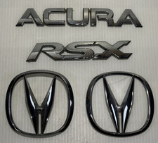 2002-06 Acura Rsx Rear Hatch Trunk Grill Emblem Set Chrome Logo Badge Oem