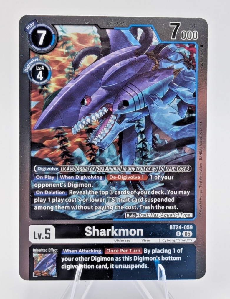 Digimon Sharkmon BT24-059 (R) - Time Stranger (BT-24)