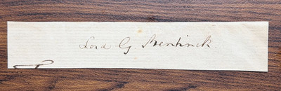 Lord William George Frederick Cavendish-Scott-Bentinck, 1802 1848 Clip Signature