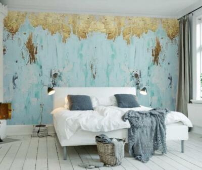 3D Blue Gold Texture 35908NA Wallpaper Wall Murals Removable Wallpaper Fay