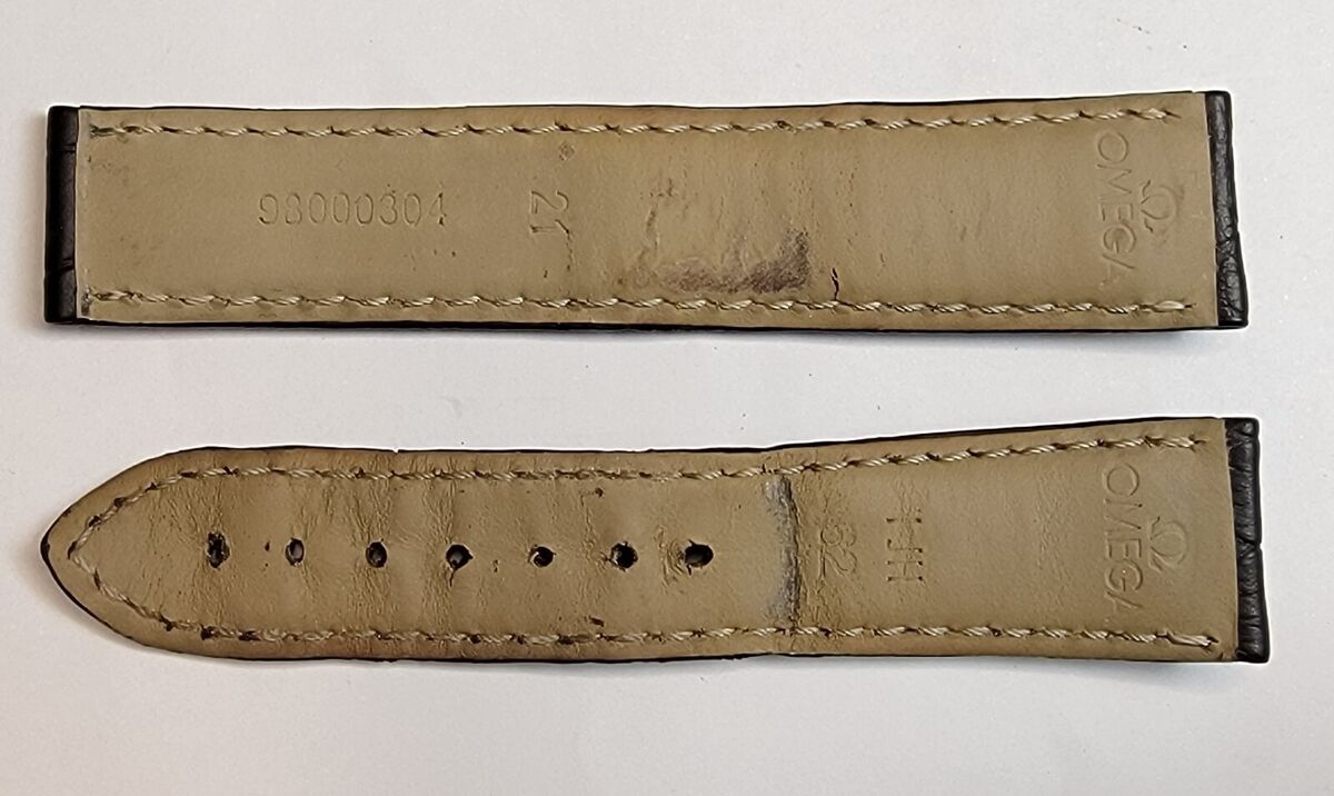 Authentic Omega Brown leather Watch Strap 98000304 21/18 mm Authentic Omega Brown leather Watch Strap 98000304 21/18 mm
