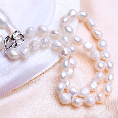 Women Freshwater Pearl Necklace Wedding 