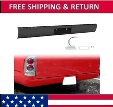 For Toyota Tacoma 1995-2004 Rear Bumper Roll Pan w/LED License Plate Light