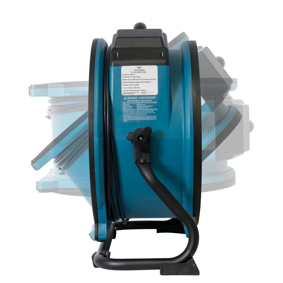 XPOWER FC-420 18" Diámetro Circulador de Aire Portátil, Secador, Ventilador, Soplador Foto 2 de 4