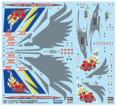 Hasegawa 1/48 F-15J Eagle 204SQ 50th Anniversary Special Paint