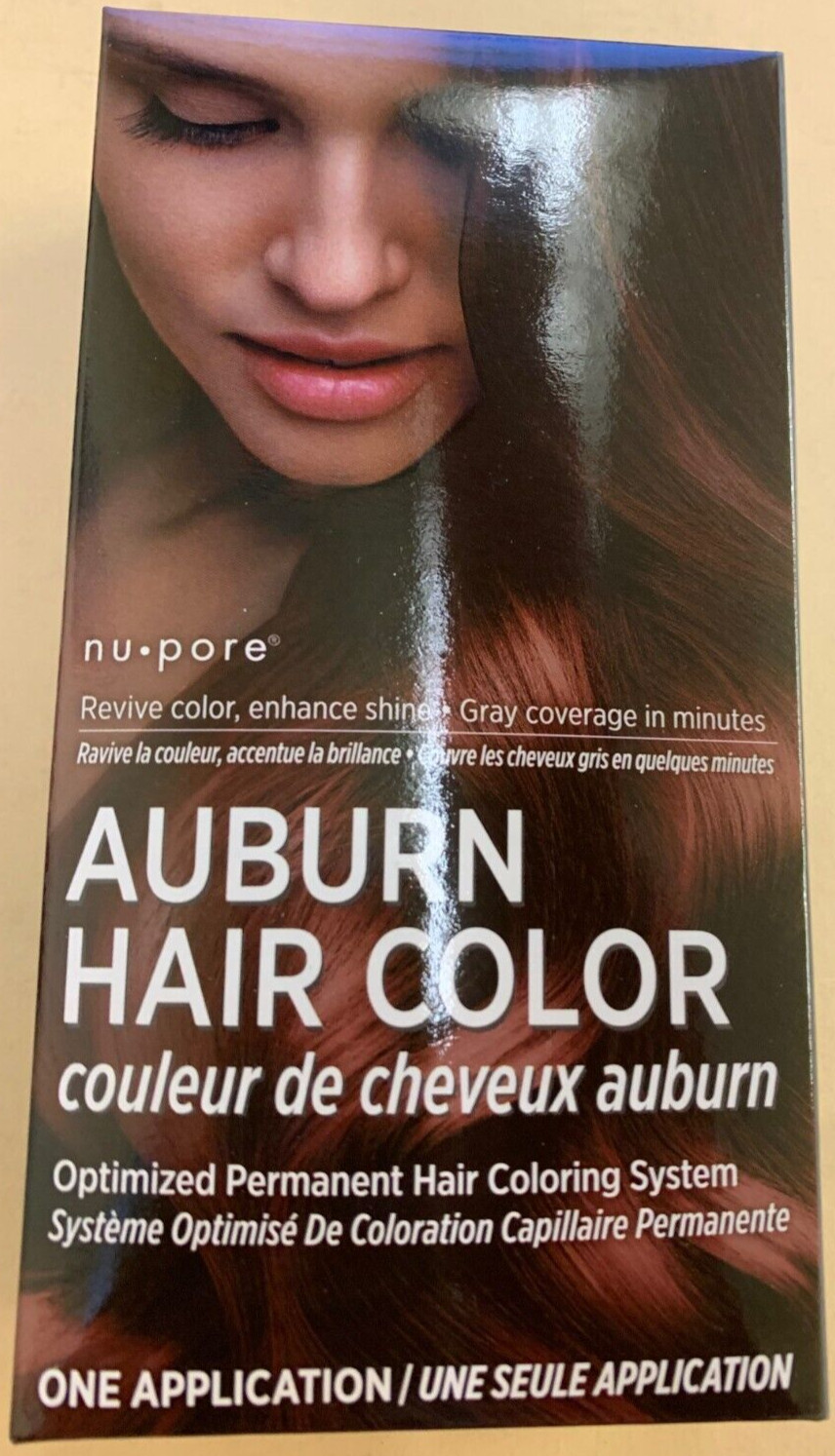 Nu-Pore Auburn Hair Color: Revive Color, Enhance Shine, Gray Coverage in Mins