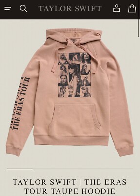 Taylor Swift 2023 The Eras Tour Taupe Hoodie Size Small - *BRAND NEW IN BAG*