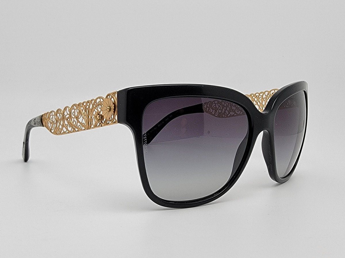 Dolce & Gabbana DG4212 polarized sunglasses Dolce & Gabbana DG4212 501/8G Black Gold Frame Grey Gradient  main image 4