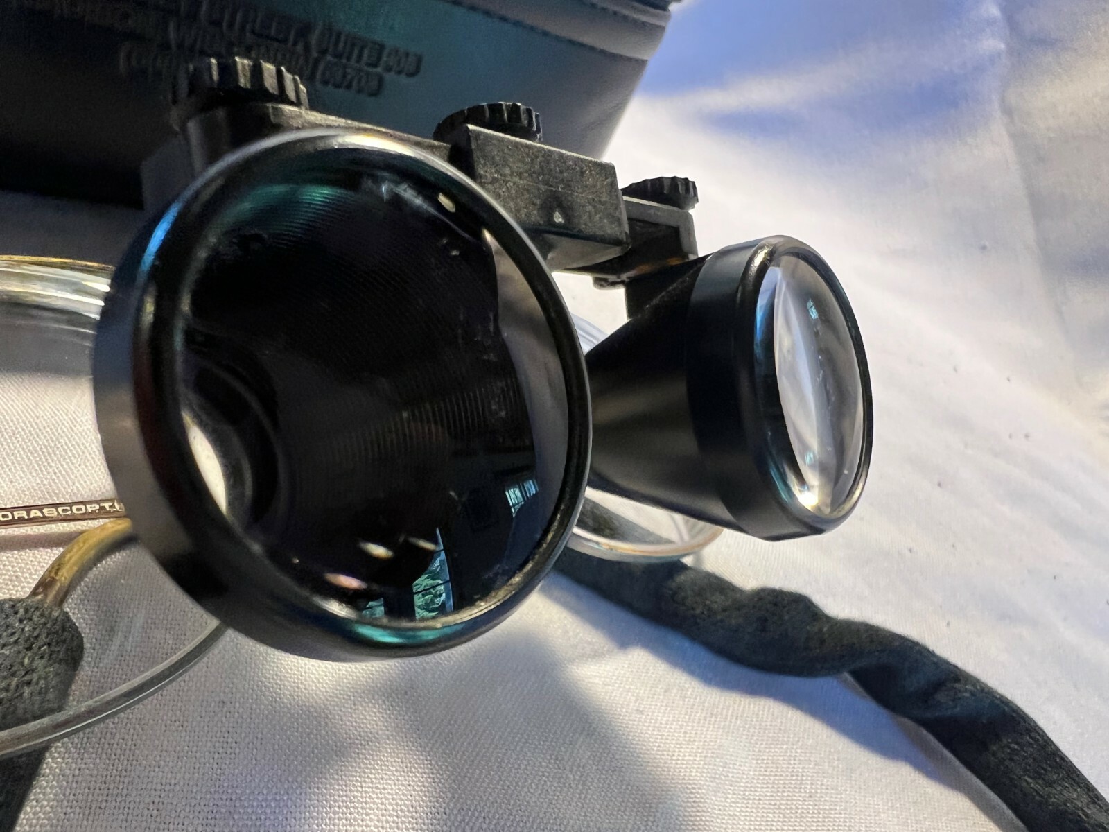 Orascoptic Loupes Stainless Steel Gold Frames w/Soft Case eBay