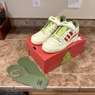 ADIDAS FORUM LOW J The GRINCH STOLE CHRISTMAS SIZE 7 Shoes ID9175