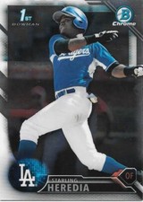 STARLING HEREDIA 2016 Bowman Chrome Prospects - LOS ANGELES DODGERS - #BCP-18