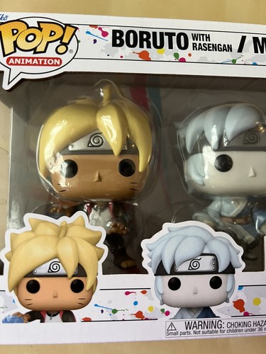 Funko Pop Vinilo Naruto Boruto Mitsuki Sarada Shinki Paquete de 4 Figura Flocada NUEVO - Imagen 2 de 8