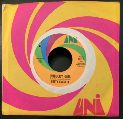 Betty Everett - Unlucky Girl / Better Tomorrow Than Today UNI 7'' 45rpm NEAR MINT