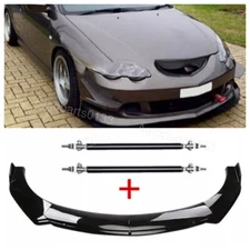 For Acura RSX 2002-2006 Front Bumper Lip Splitter Spoiler Strut Rods US