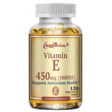 120pcs Vitamin E 1000 IU - Skin Health, Anti- Aging, Antioxidant, Eye Health