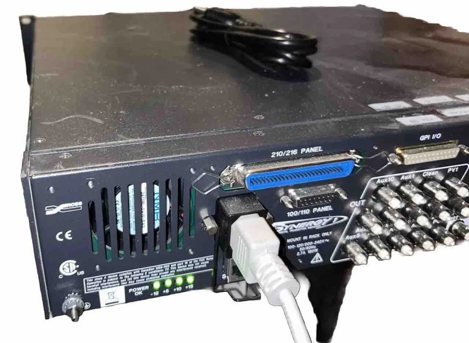 ROSS SYNERGY 1 DIGITAL PRODUCTION SWITCHER WITH POWER SUPPLY - Image 3 of 3