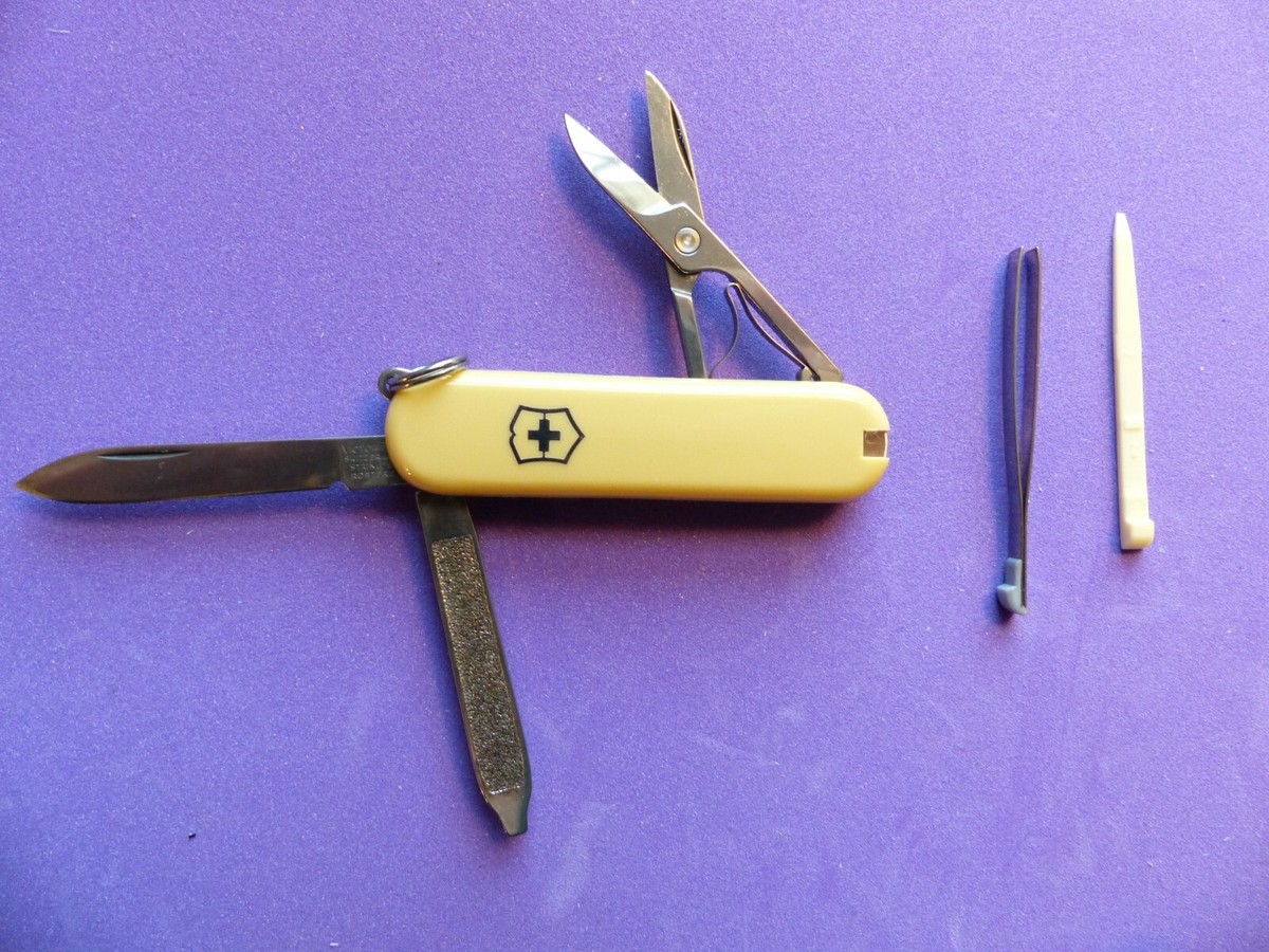 RARE VINTAGE VICTORINOX PALE YELLOW CLASSIC NEW | eBay