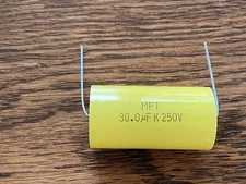 1 New 30 uF 250V Supertech MPT Film Audio Signal Crossover Capacitor (Qty)