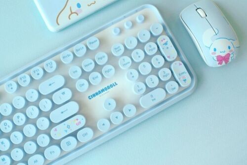Sanrio Cinnamoroll Wireless keyboard and mouse combo wrist pad and cloud pad set - Picture 16 of 19