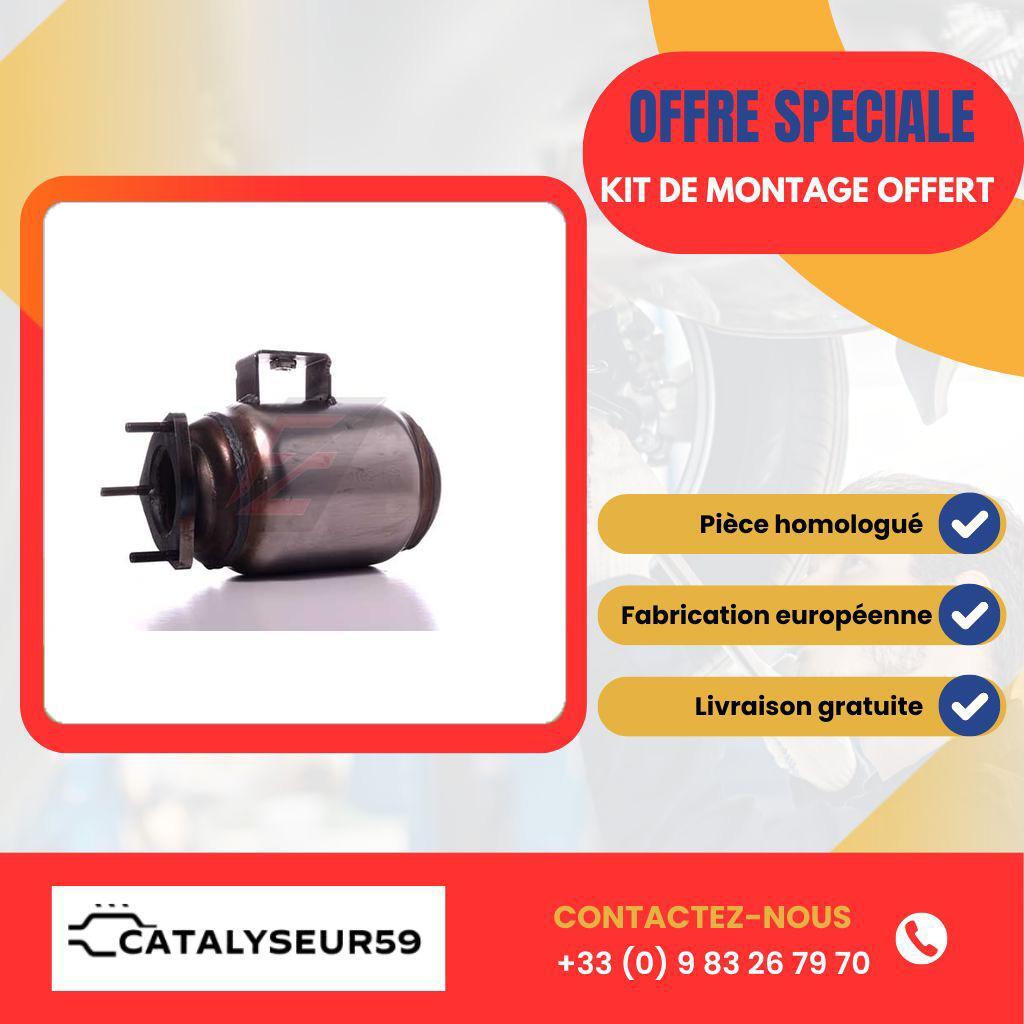 Catalyseur premium pour Peugeot Boxer 2.2 HDi 120 cv avec structure monolithique renforcée