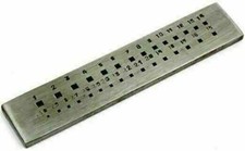 NEW JEWELLERS SQUARE DRAW PLATE - 30 HOLES FOR JEWELLERY MAKING CRAFTS