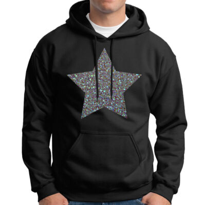 Silver Star Hiphop Damen Hoody T-Shirt Top #6ED Posten