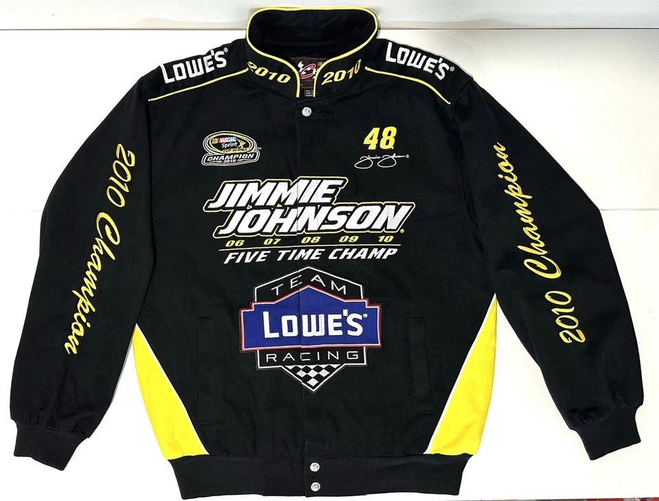 NASCAR Jacket Chase Authentics Jimmie Johnson #48 5 Time Champ Size Medium - Image 2 of 4