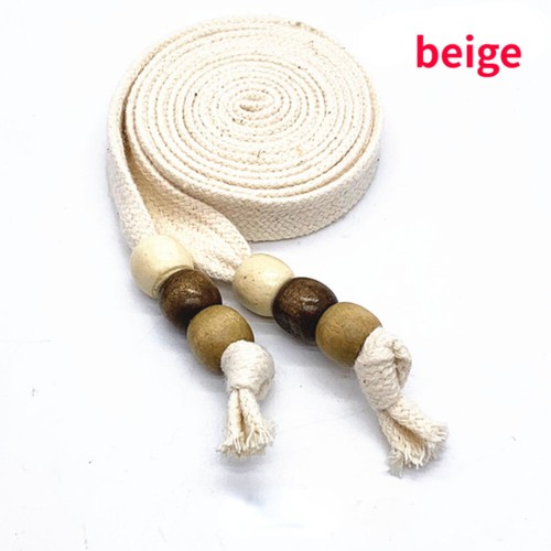 Wooden Beaded Cotton Drawstring Cord Replacement Rope for Hoodie Pants Rope Tape - Picture 39 of 42