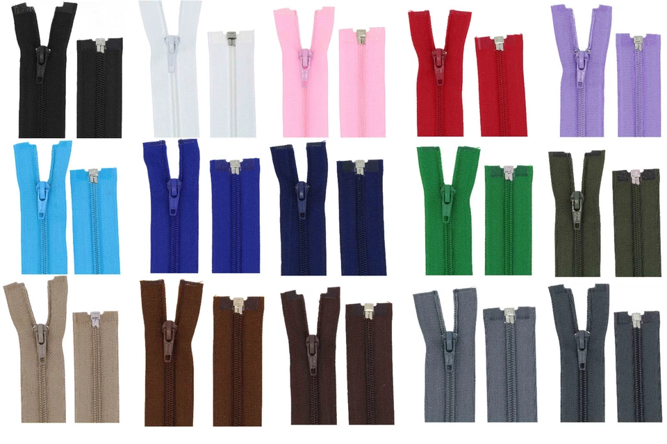 FIM Reißverschluss PS Plastik Spiral teilbar 5mm Reissverschlüsse Kunststoff Spirale