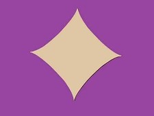 Sujet ou support a decorer en bois medium mdf as de carreau