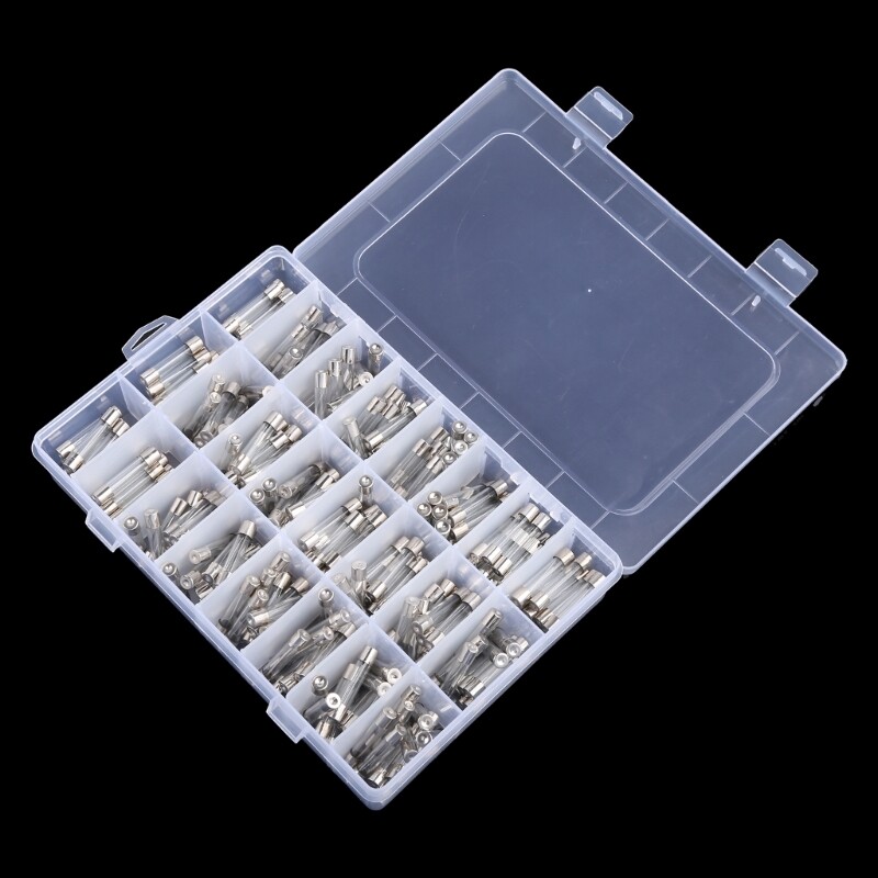 240pcs/Set Glass Fuse 6x30mm 0.1A 1A 30A Fuses Assortment Kit 250V 24 Valus eBay