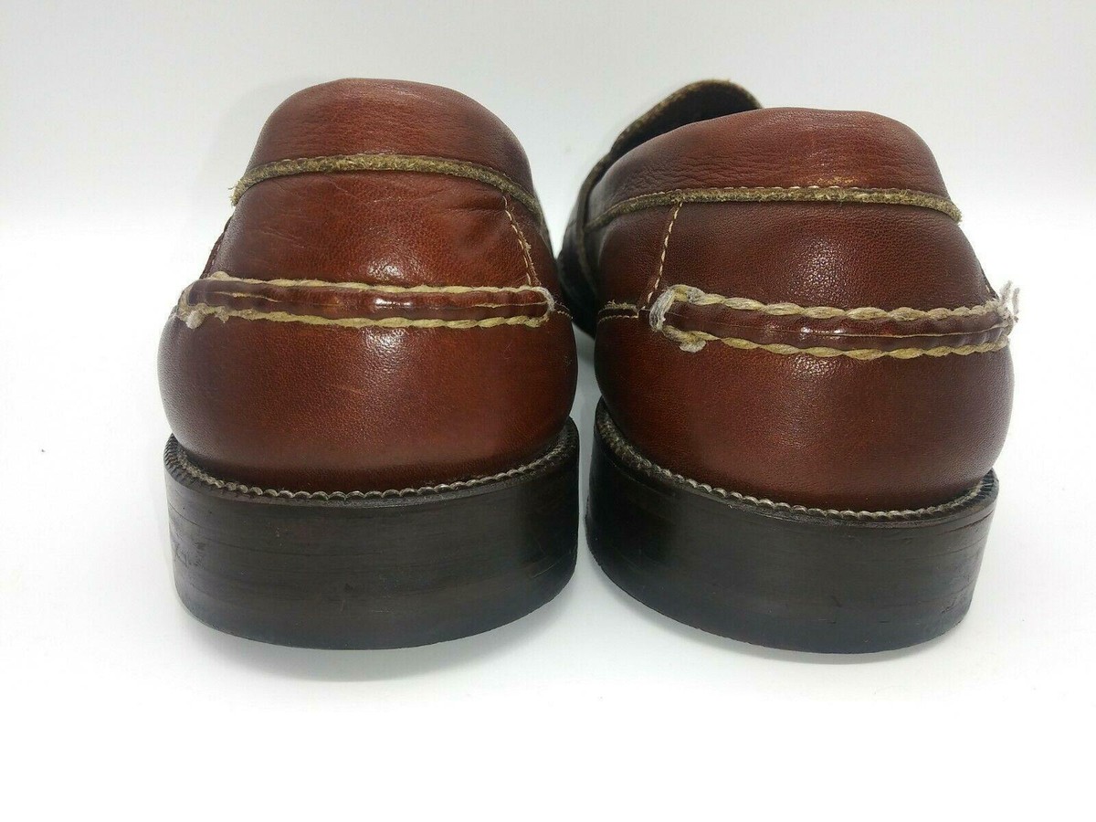 Florsheim Imperial Brown Leather Penny Loafers Slip On Dress  display picture 2