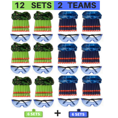 Wishery Nerf Party Supplies favors for Nerf Guns N Strike Elite 12 Kids Birthday