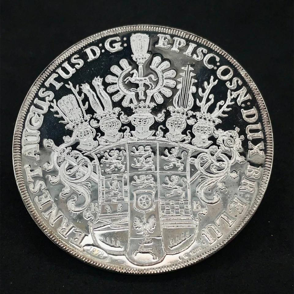 German States 1 1/4Thaler Sola Bona que Honesta"1680" Restrike 1978 Silver Proof - Image 4 of 4