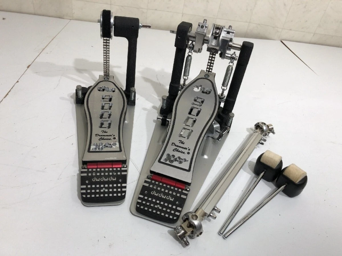 Drum Workshop DW 9002 XF Double Bass Pedal Extended Floorboards Used Simmons KP2