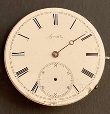 Agassiz Vintage Pocket Watch Movement 43mm