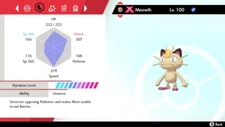 Pokemon Sword and Shield SWSH - Shiny 6IV Max EV Gigantamax Gmax Meowth